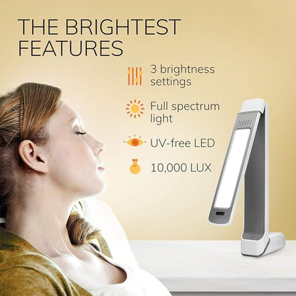 Circadian Optics Light Therapy Lamp Ultra Bright 10,000 Lux Full Spectrum UV-Free LED Light | Lumos 2.0